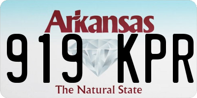 AR license plate 919KPR