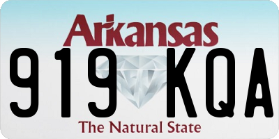 AR license plate 919KQA