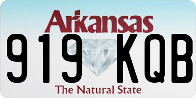 AR license plate 919KQB