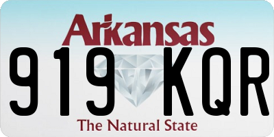 AR license plate 919KQR