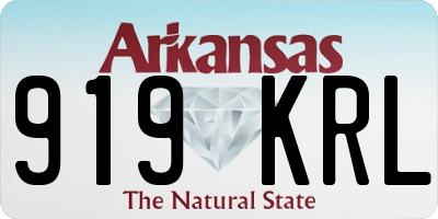 AR license plate 919KRL