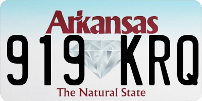 AR license plate 919KRQ