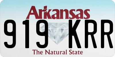 AR license plate 919KRR