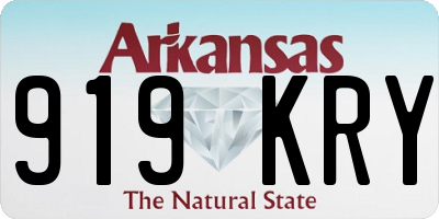 AR license plate 919KRY