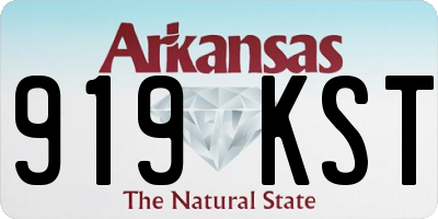 AR license plate 919KST