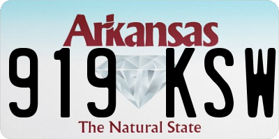 AR license plate 919KSW