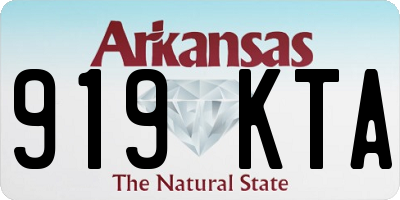 AR license plate 919KTA