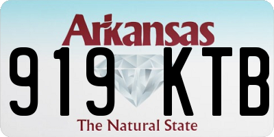 AR license plate 919KTB
