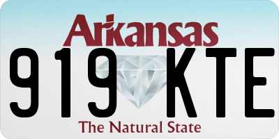 AR license plate 919KTE