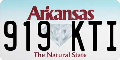 AR license plate 919KTI