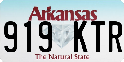 AR license plate 919KTR