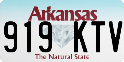 AR license plate 919KTV