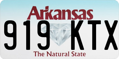 AR license plate 919KTX