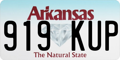 AR license plate 919KUP