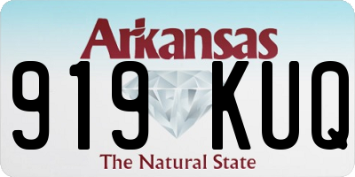 AR license plate 919KUQ
