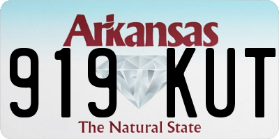 AR license plate 919KUT
