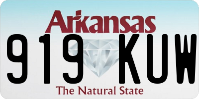 AR license plate 919KUW