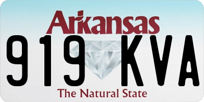 AR license plate 919KVA