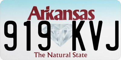 AR license plate 919KVJ