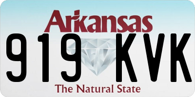 AR license plate 919KVK