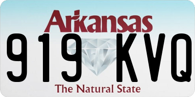 AR license plate 919KVQ