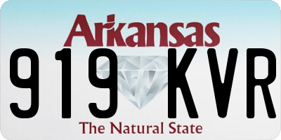 AR license plate 919KVR