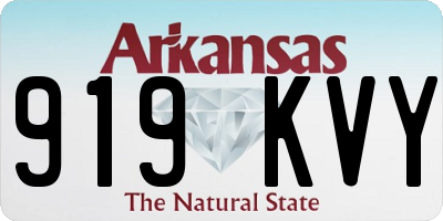 AR license plate 919KVY