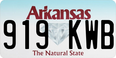 AR license plate 919KWB