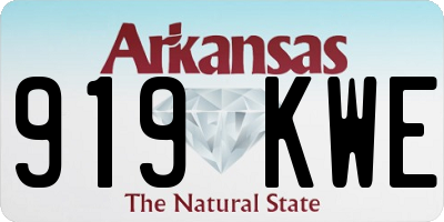AR license plate 919KWE