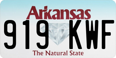 AR license plate 919KWF