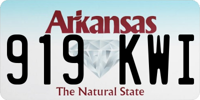AR license plate 919KWI