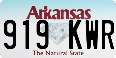 AR license plate 919KWR