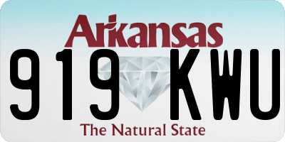 AR license plate 919KWU