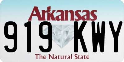 AR license plate 919KWY