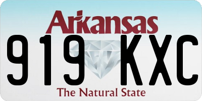 AR license plate 919KXC