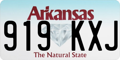AR license plate 919KXJ