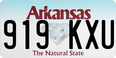 AR license plate 919KXU