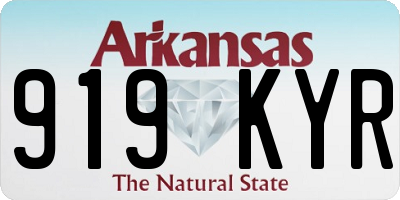 AR license plate 919KYR