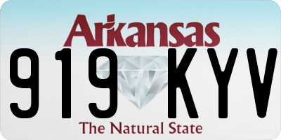 AR license plate 919KYV