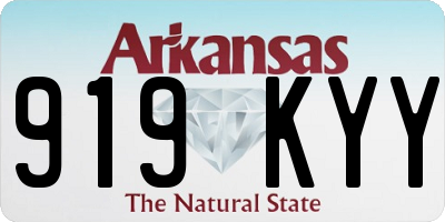 AR license plate 919KYY
