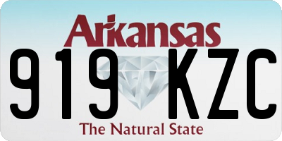 AR license plate 919KZC