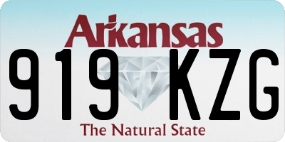 AR license plate 919KZG