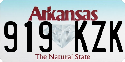 AR license plate 919KZK