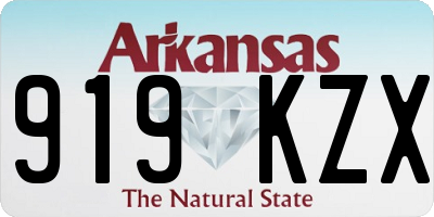 AR license plate 919KZX