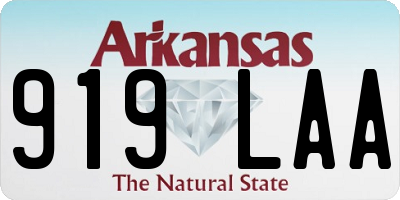 AR license plate 919LAA