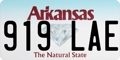 AR license plate 919LAE