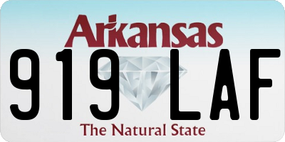AR license plate 919LAF
