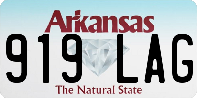 AR license plate 919LAG