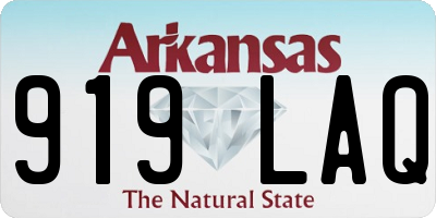 AR license plate 919LAQ