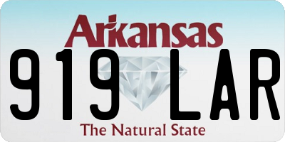 AR license plate 919LAR
